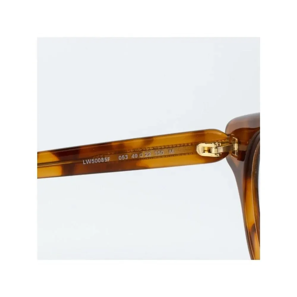 Loewe Women Eyeglasses Blonde Havana Round LW50085F 053 NEW AUTHENTIC